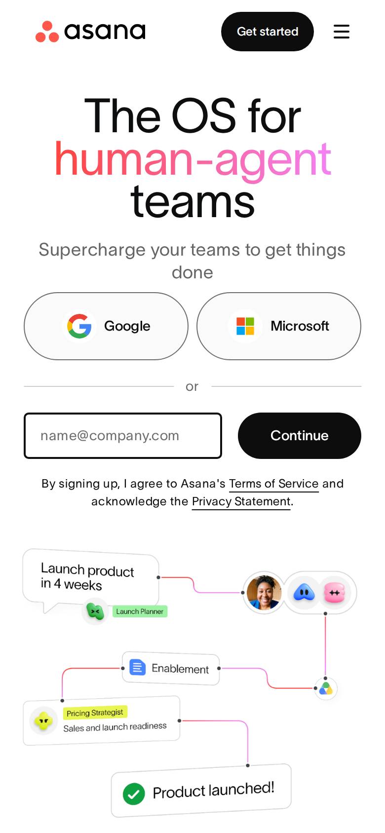 asana.com no celular