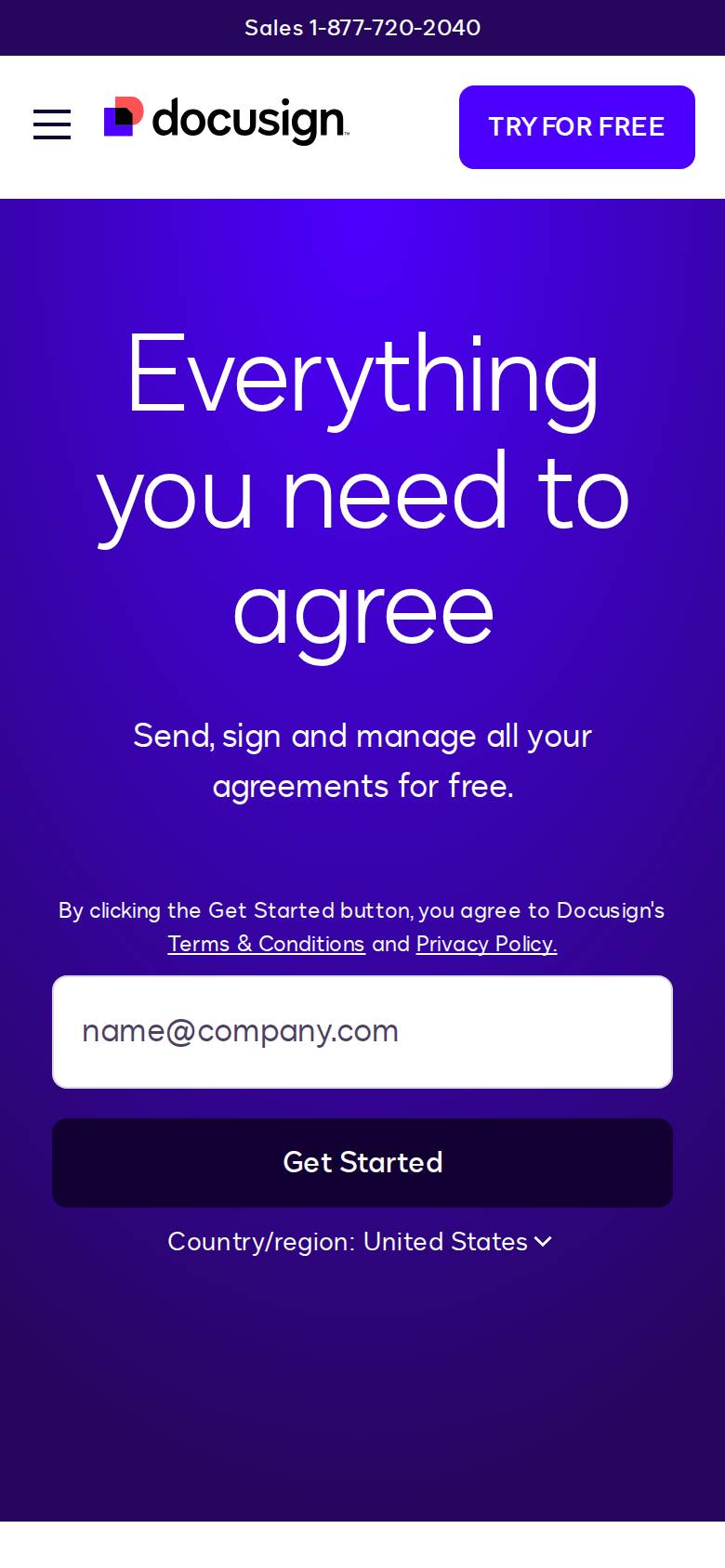 docusign.com en un celular