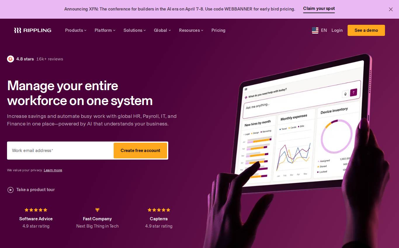 rippling.com en computadora, como lo vio la auditoría