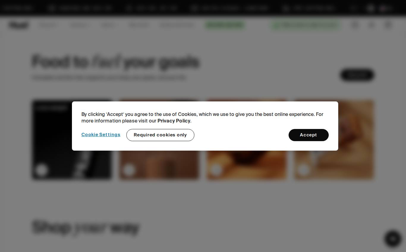 huel.com no computador, como a auditoria viu