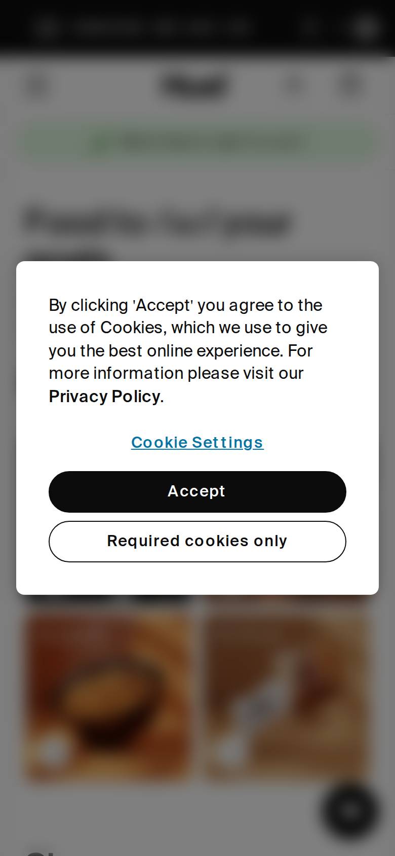 huel.com no celular