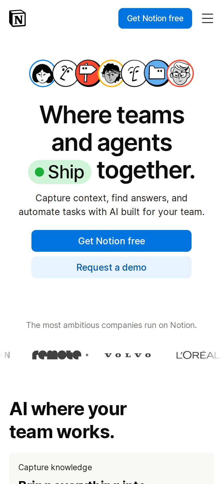 notion.com en un celular