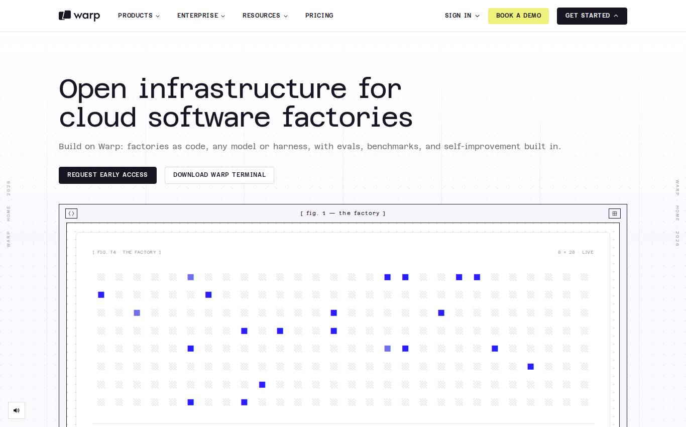 warp.dev tal como lo vio la auditoría en computadora