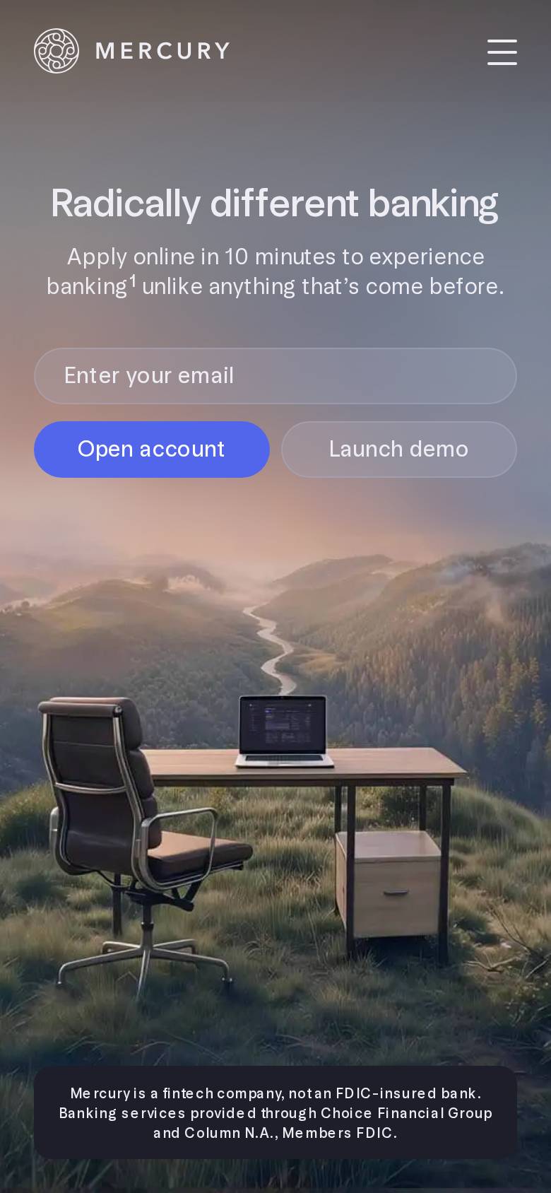 mercury.com no celular