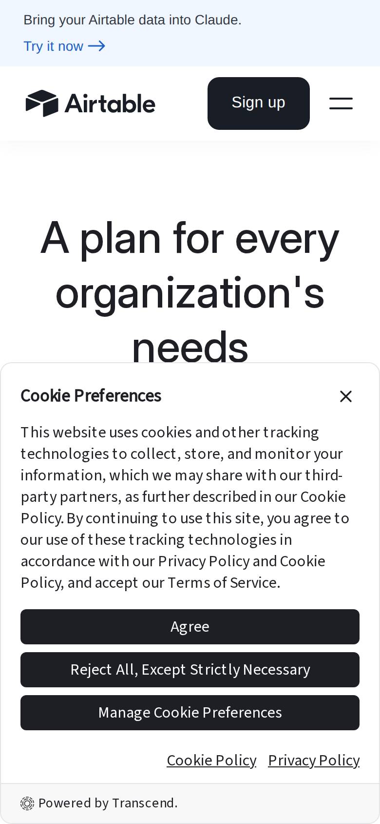 airtable.com no celular