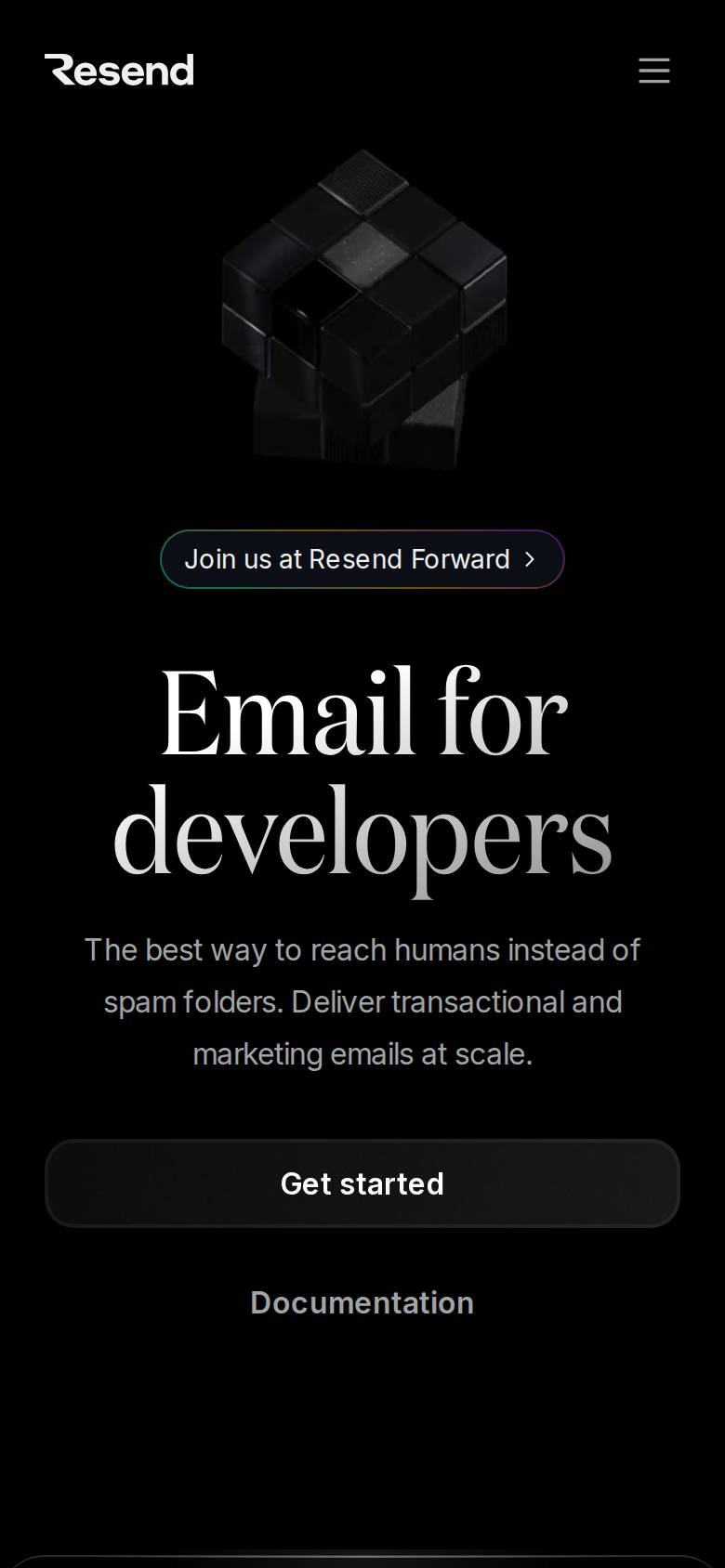 resend.com no celular