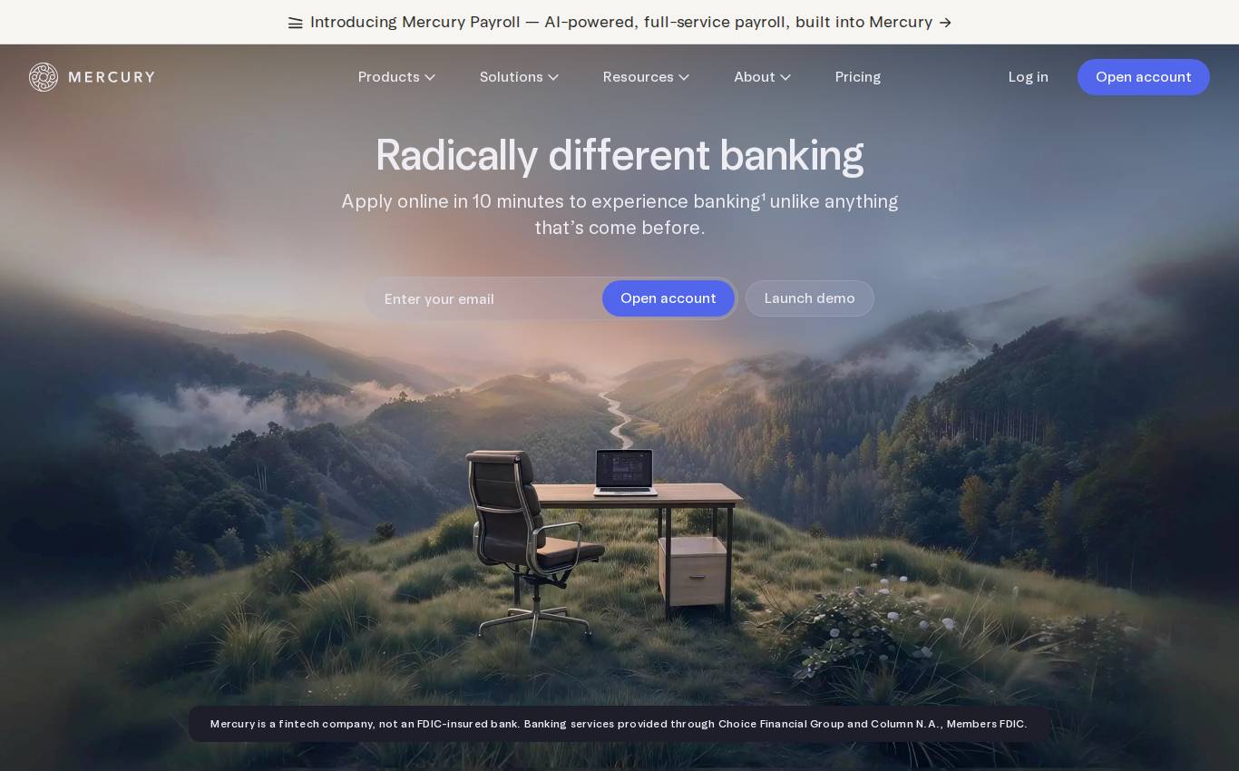 mercury.com en computadora, tal como la auditoría la vio