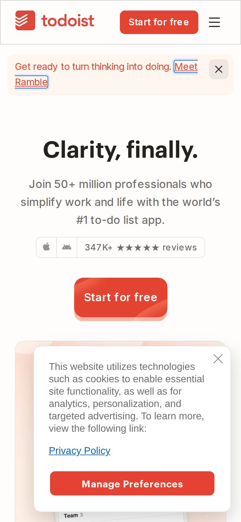 todoist.com no celular
