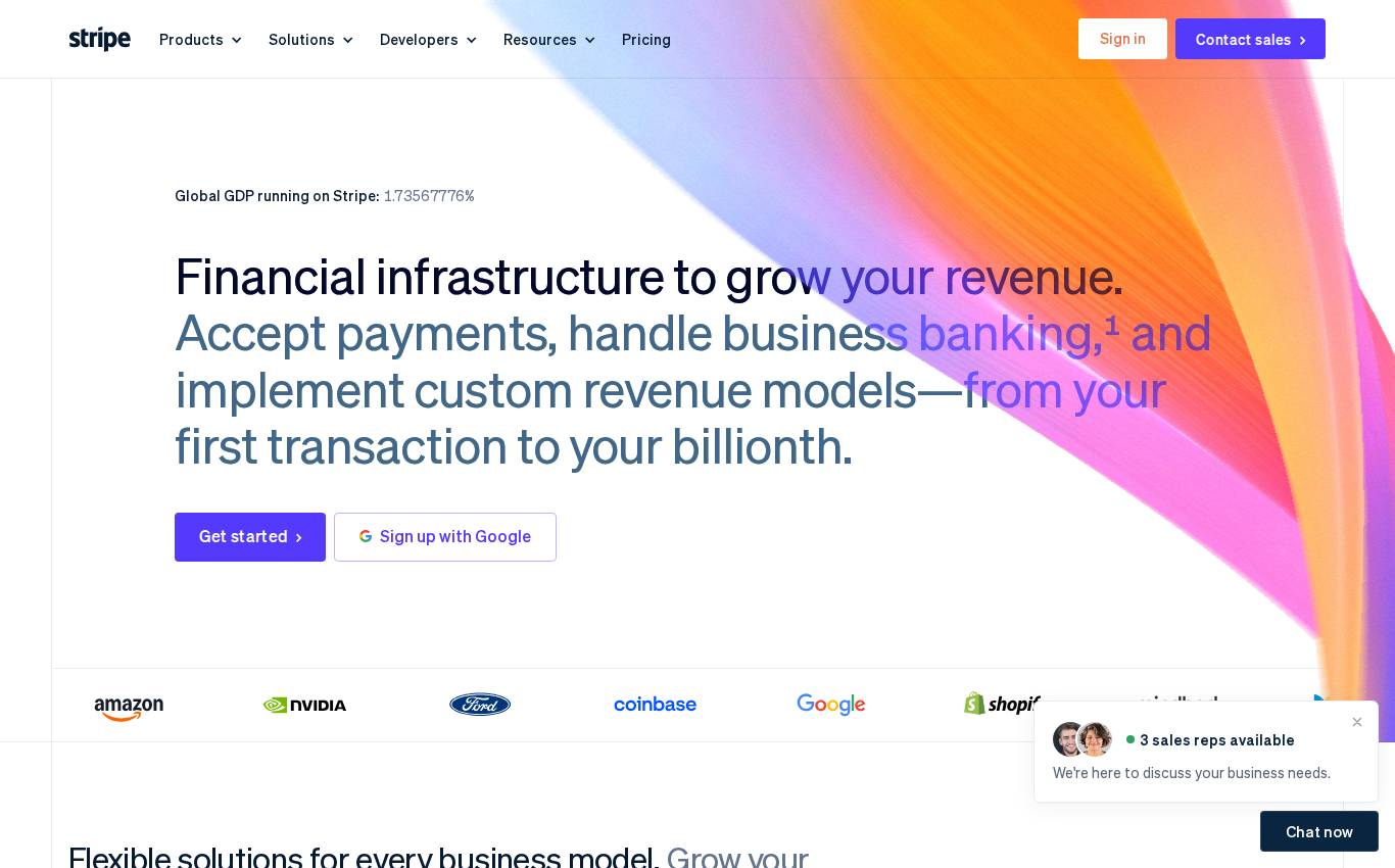 stripe.com como a auditoria viu no desktop