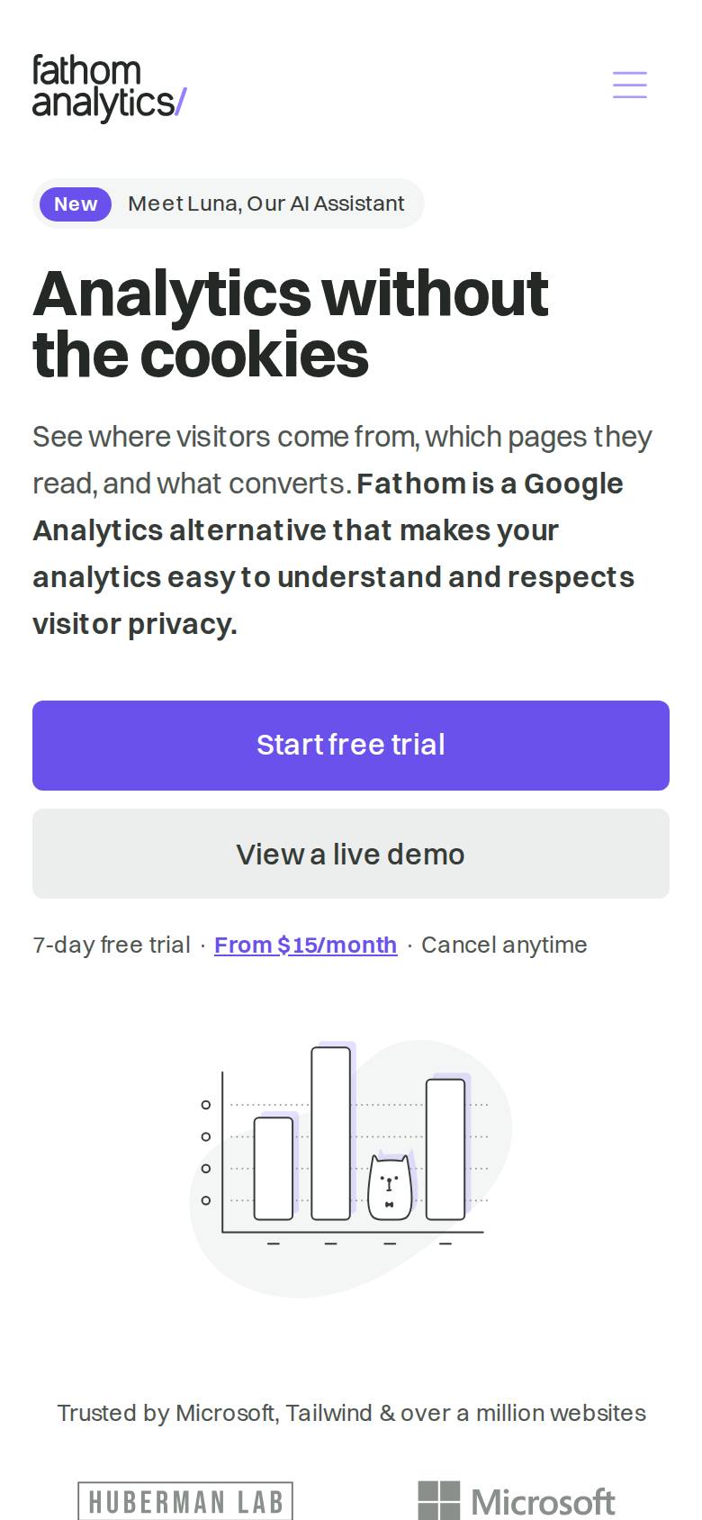 usefathom.com no celular