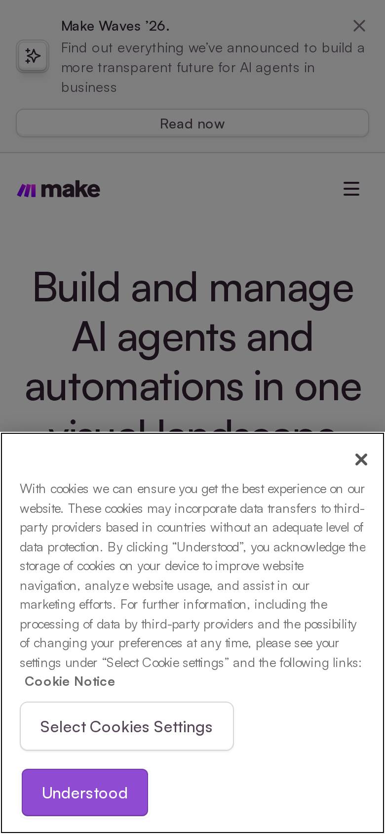 make.com en un celular