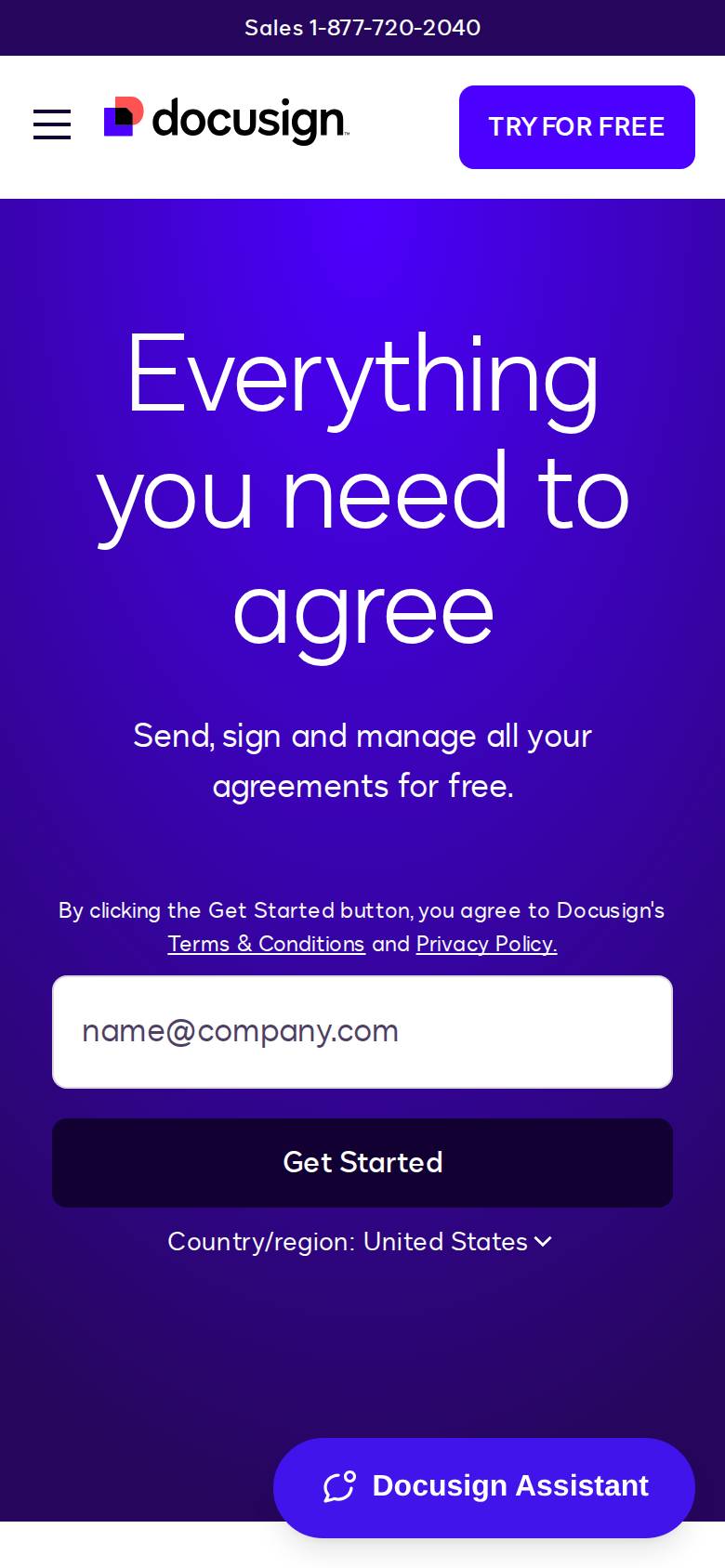 docusign.com no celular