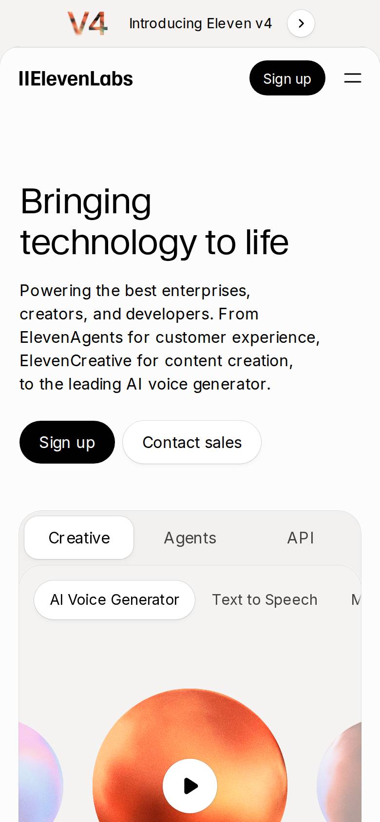 elevenlabs.io no celular