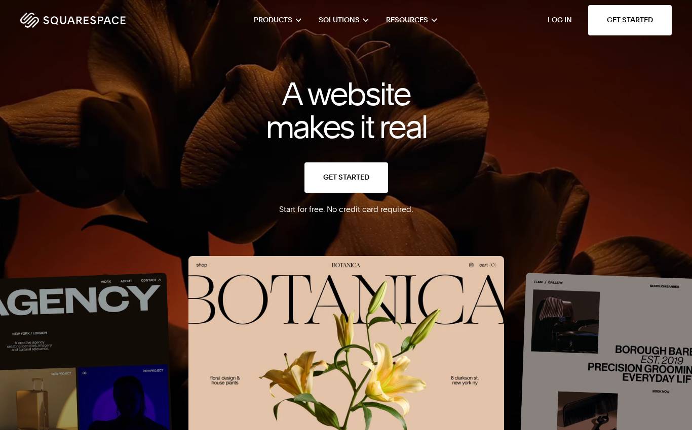 squarespace.com en escritorio, tal como lo vio la auditoría