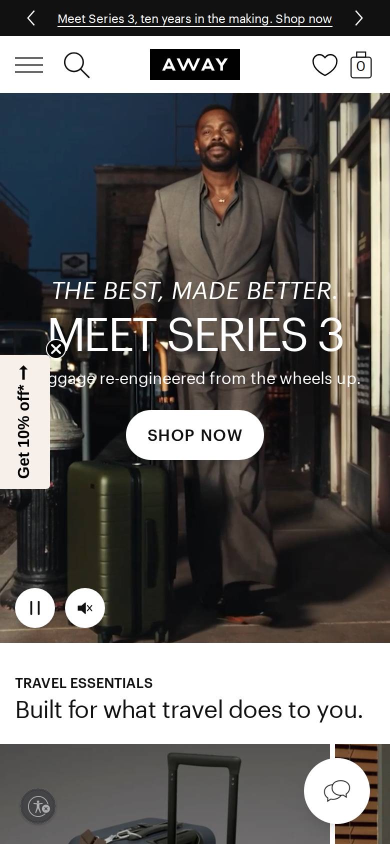 awaytravel.com no celular