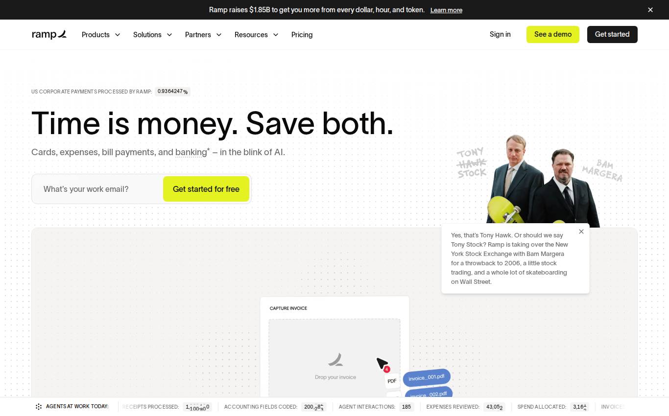 ramp.com no computador, como a auditoria viu