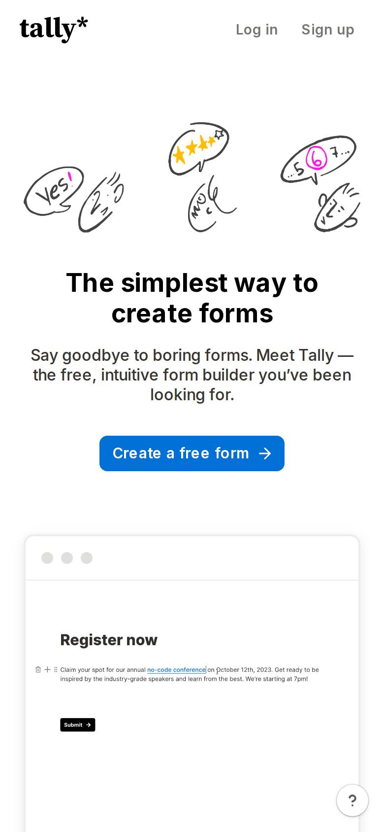 tally.so no celular