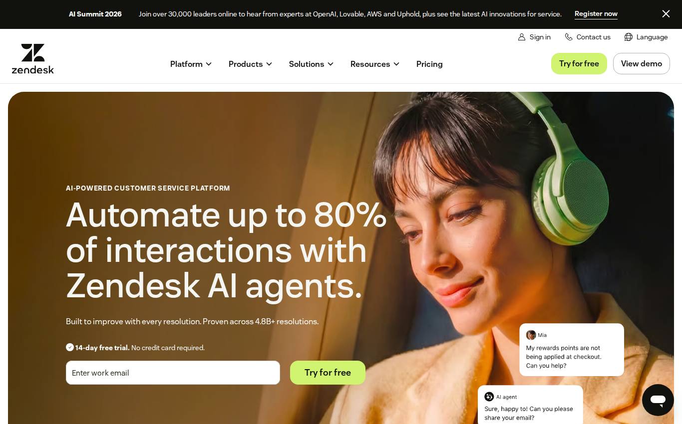 zendesk.com en computadora, como lo vio la auditoría