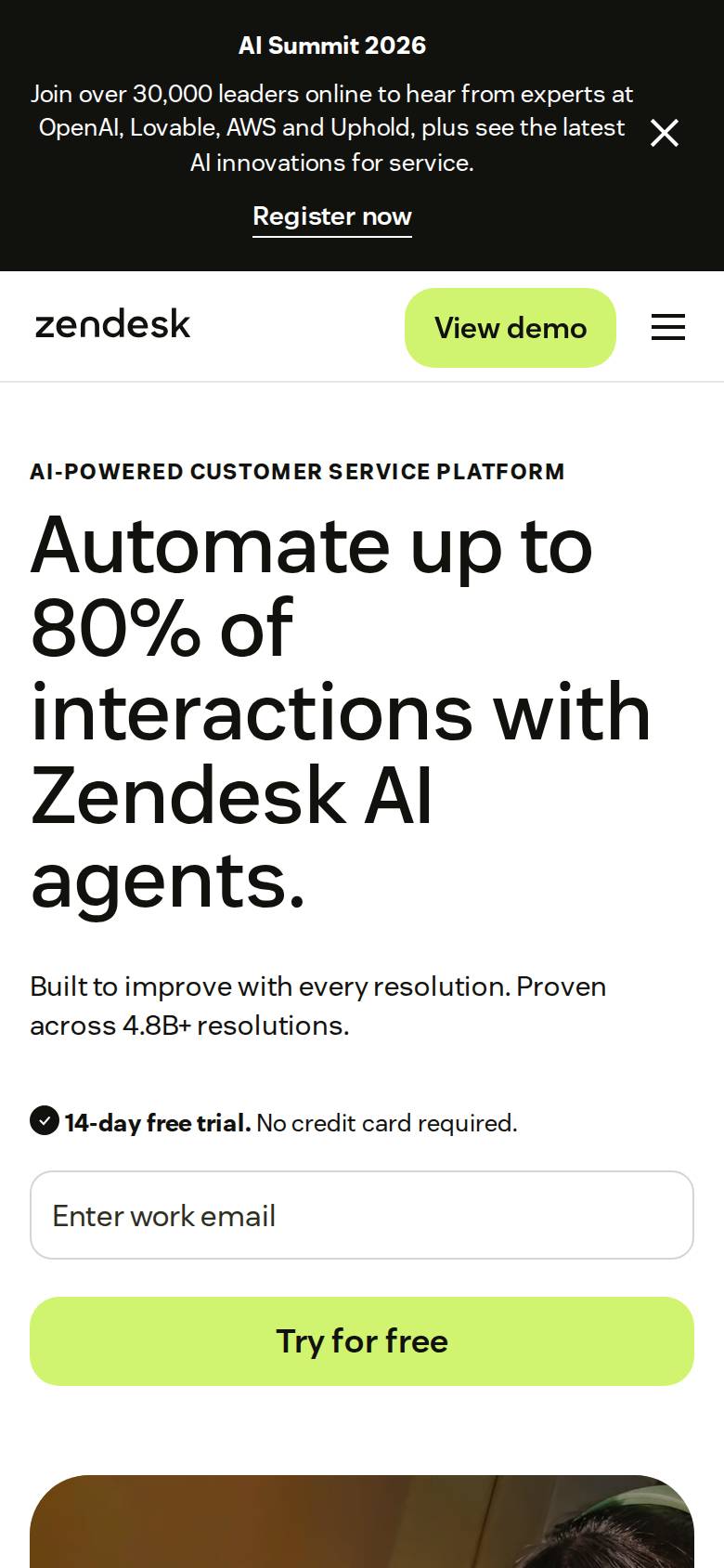 zendesk.com en un celular