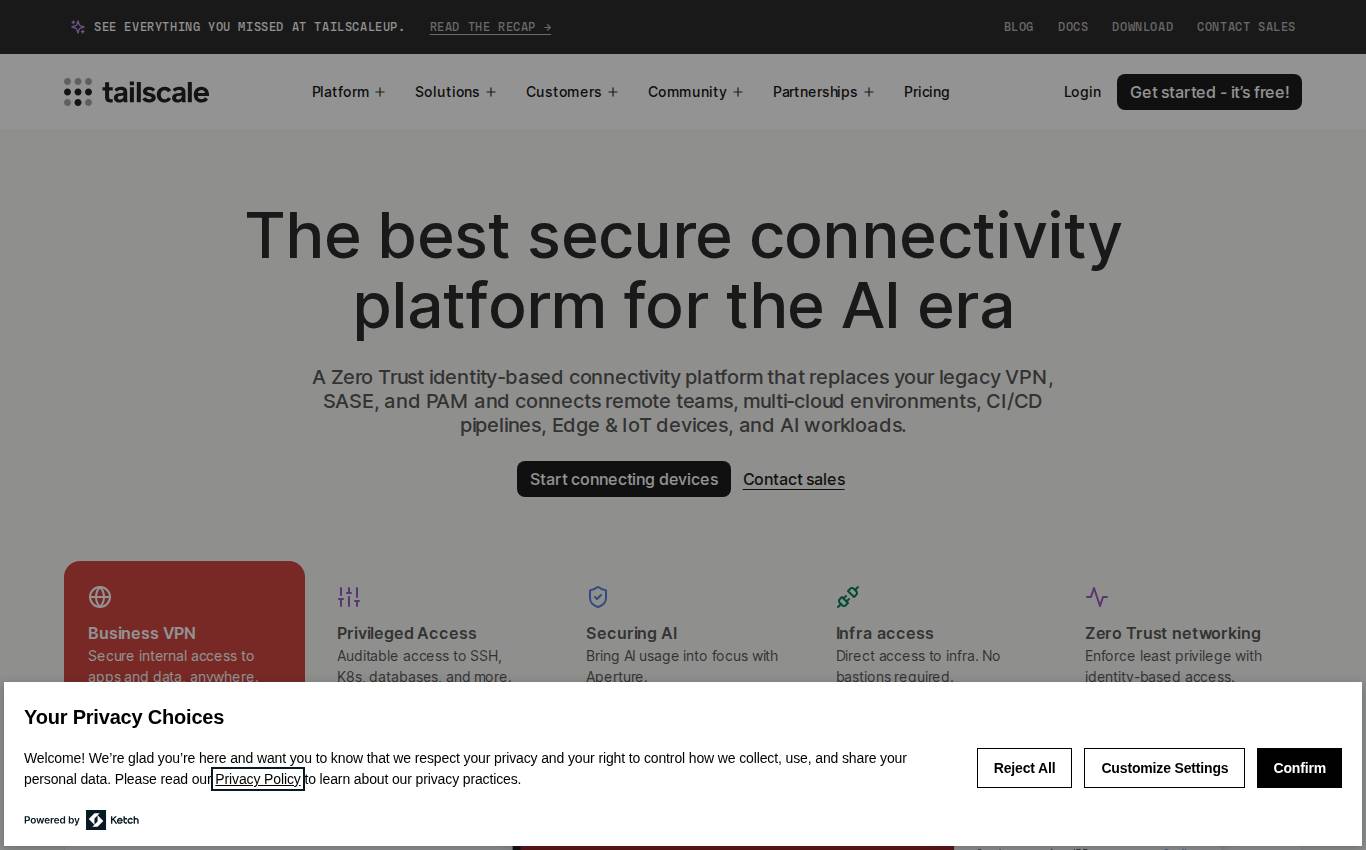 tailscale.com en escritorio, tal como la auditoría lo vio