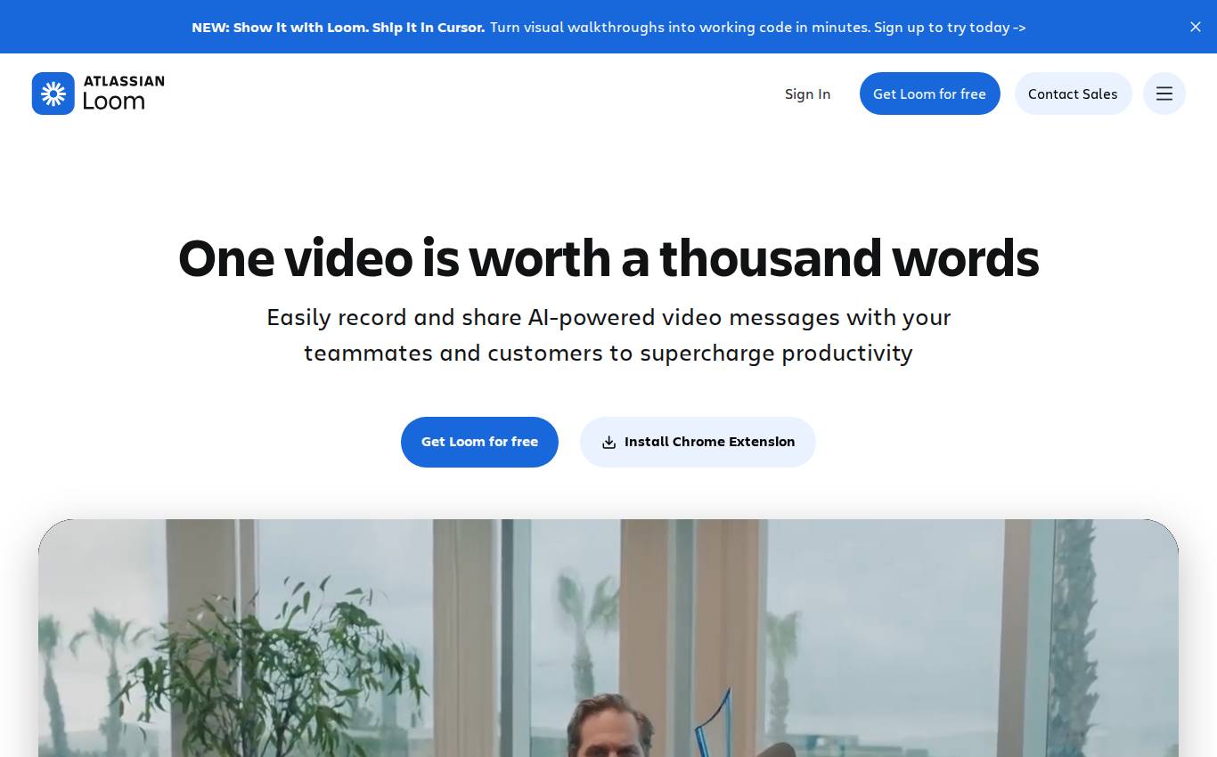 loom.com no computador, como a auditoria viu