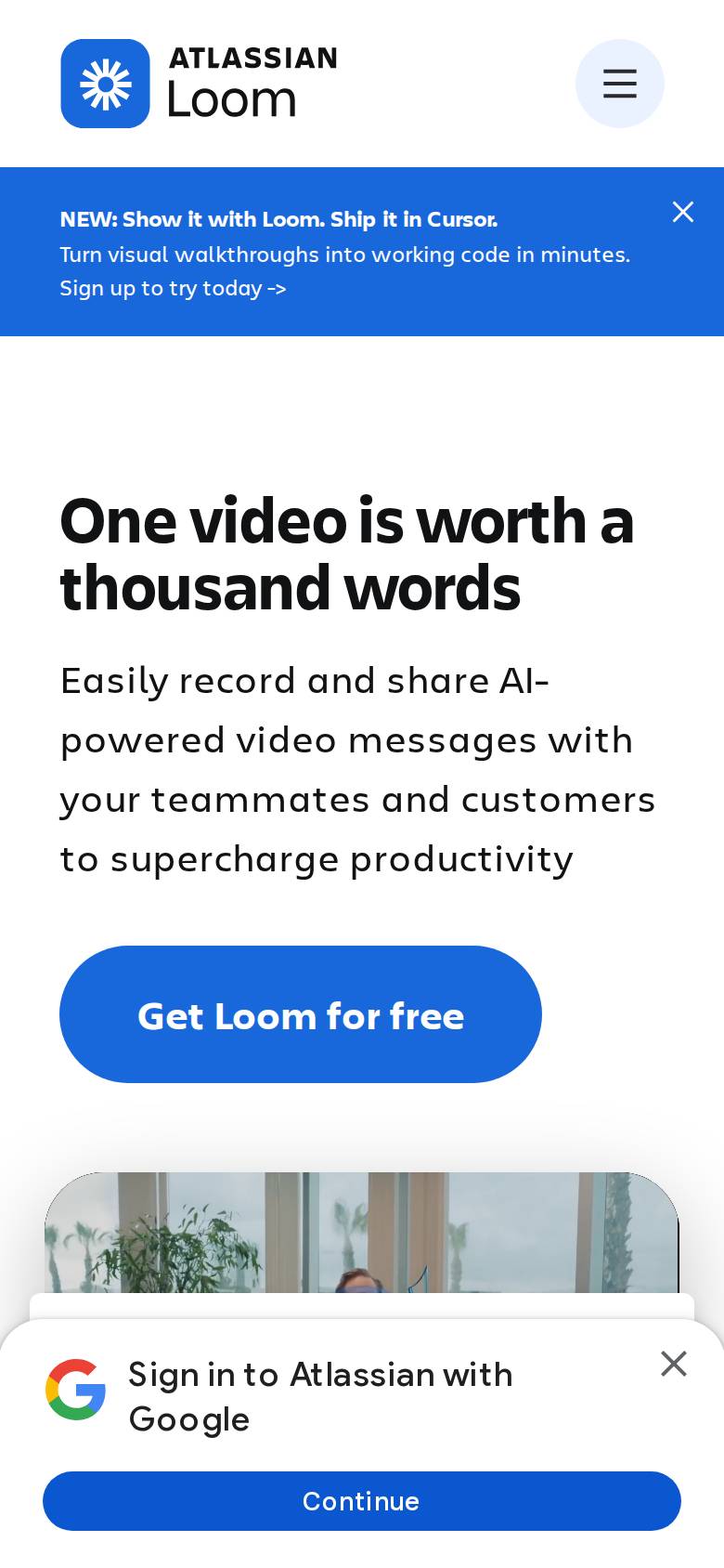 loom.com no celular