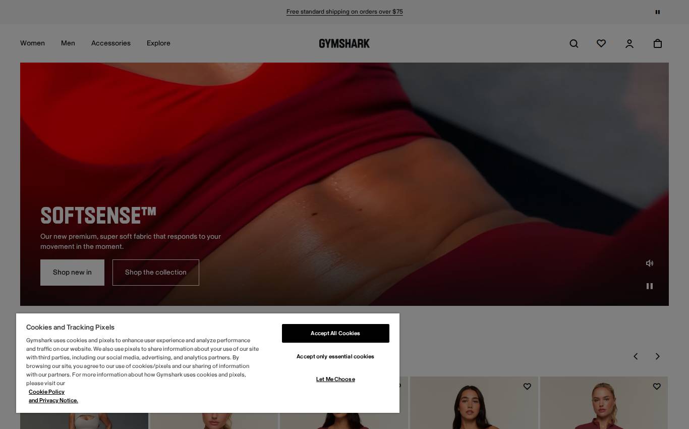 gymshark.com en computadora, tal como lo vio la auditoría