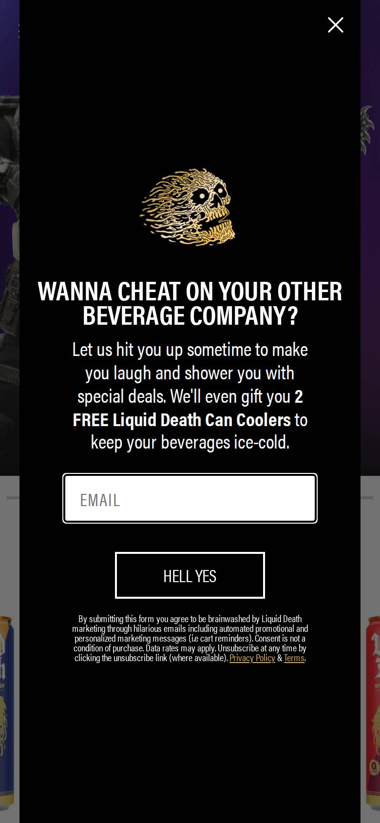liquiddeath.com no celular