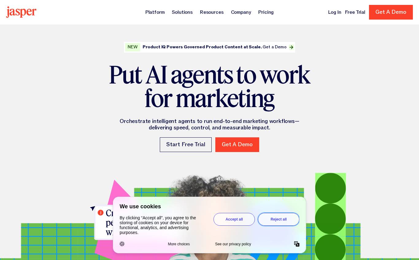 jasper.ai en escritorio, tal como lo vio la auditoría