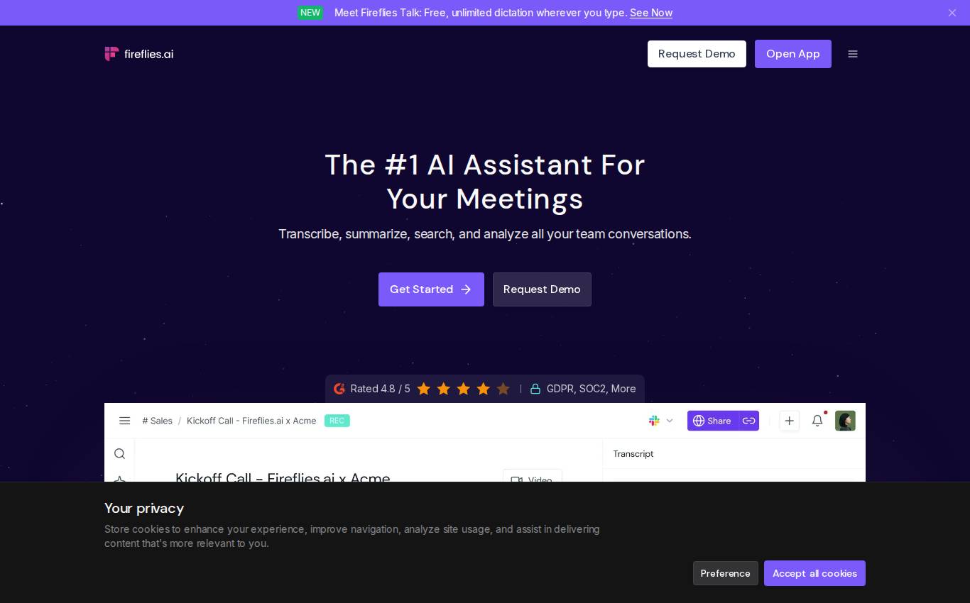 fireflies.ai no computador, como a auditoria viu