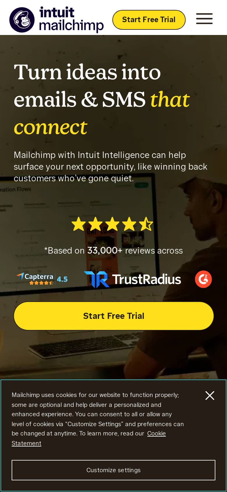 mailchimp.com en el celular