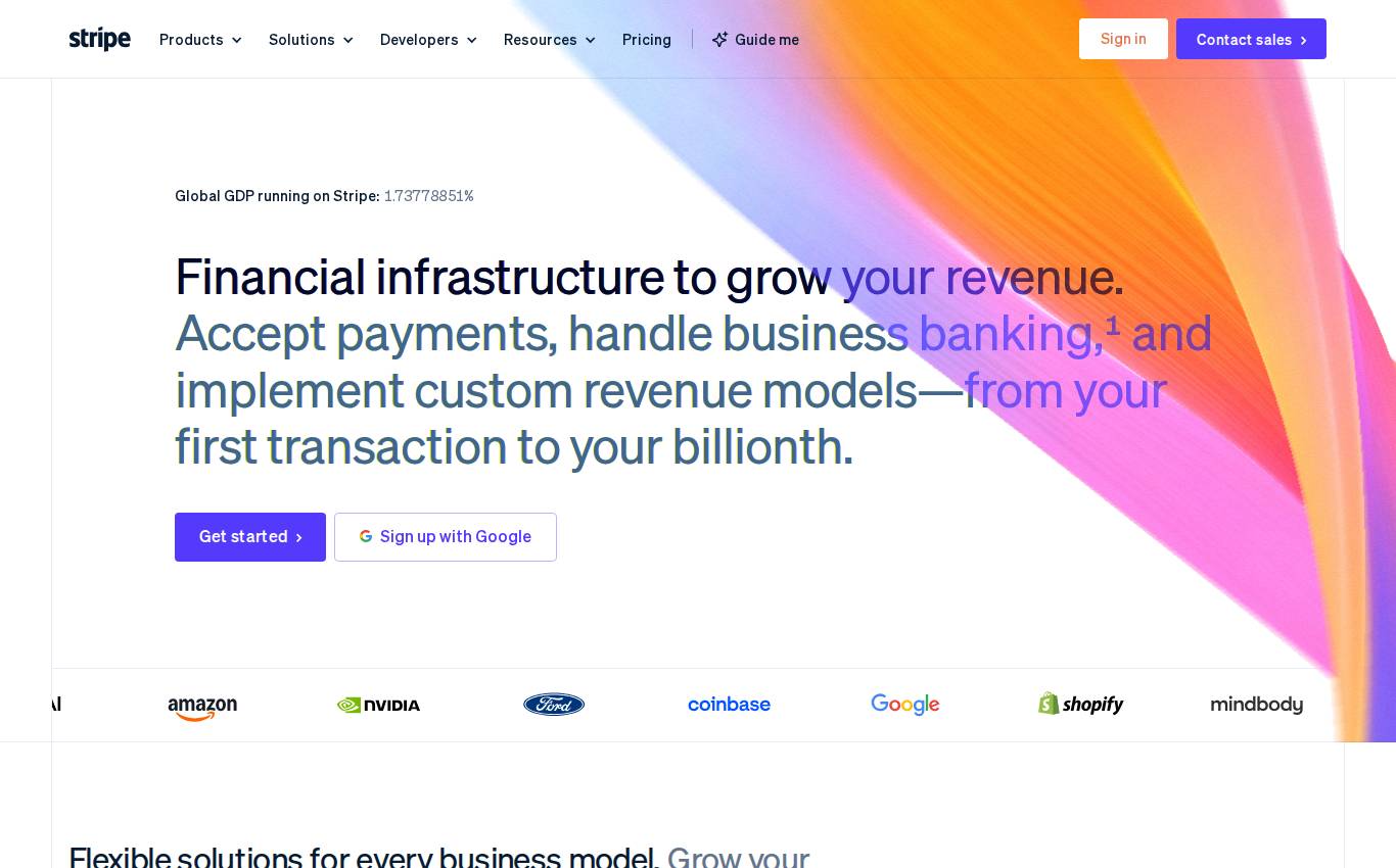stripe.com tal como lo vio la auditoría en computadora