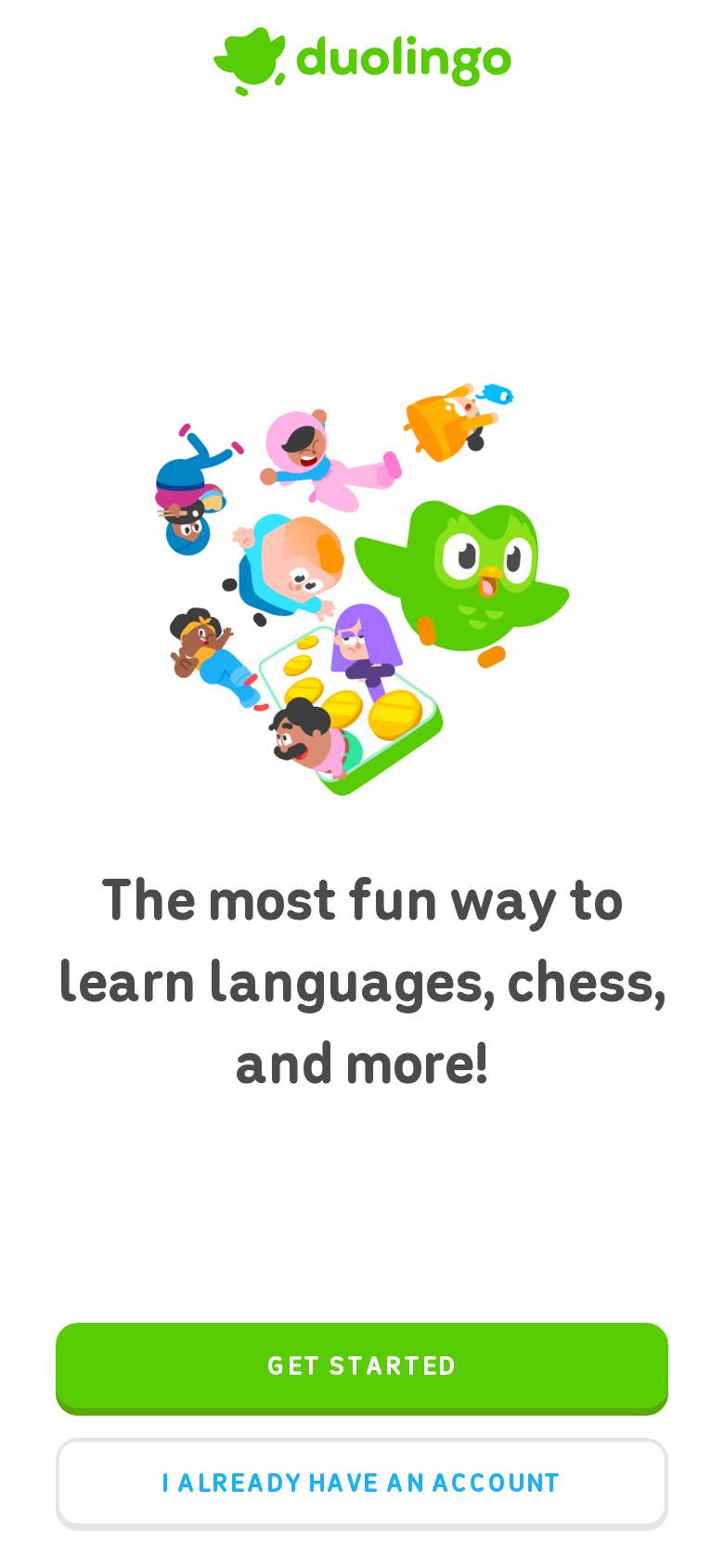 duolingo.com no celular