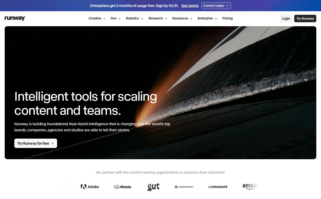 runwayml.com no computador, como a auditoria viu