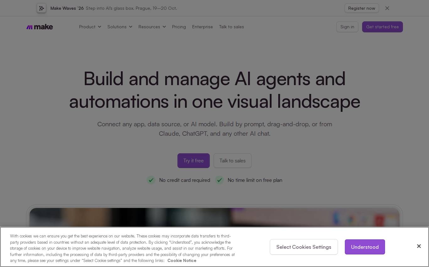 make.com no computador, como a auditoria viu